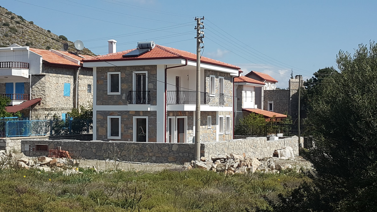 Datça Kargı da Anahtar teslim inşaatlarımızdan bir örnek — proje fotoğrafı